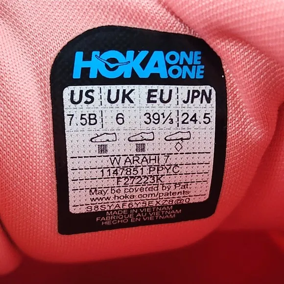 Hoka One One Arahi 7 Women Size 7.5 B Running Athletic Gym Train Everyday Shoes
