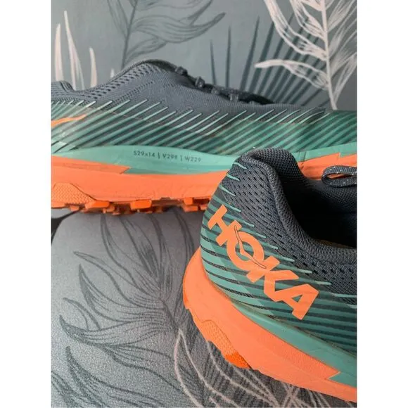 Hoka One One blue orange TORRENT 2 Running Gym Shoes Sneakers women’s 9
