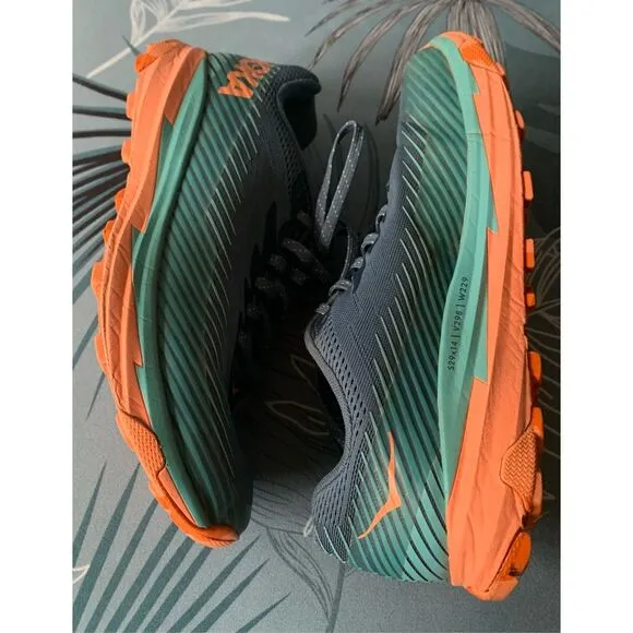 Hoka One One blue orange TORRENT 2 Running Gym Shoes Sneakers women’s 9