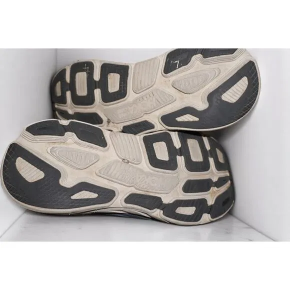 HOKA One One Bondi 7 Men’s Size 10.5 Running Shoes – Gray/Orange – Cushioned Com