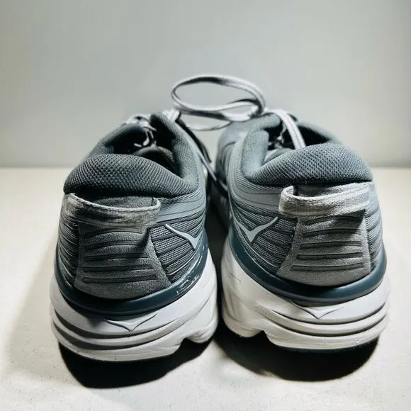 Hoka One One Bondi 7 Men's Size 10 4A Running Shoes Wild Dove Dark Shadow