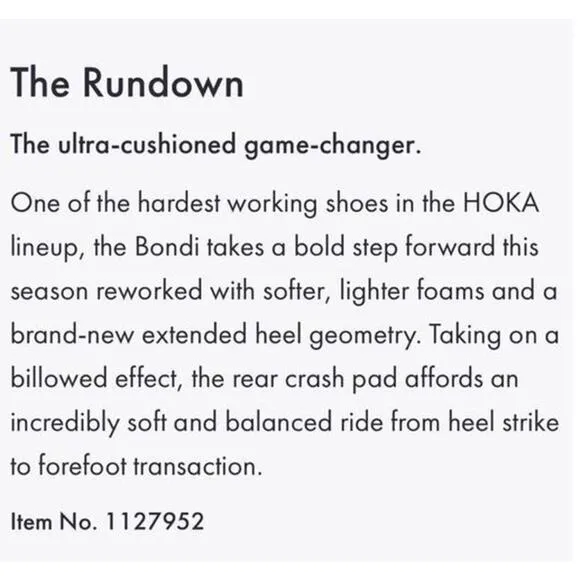 Hoka One One Bondi 8‎ gray and white running shoes