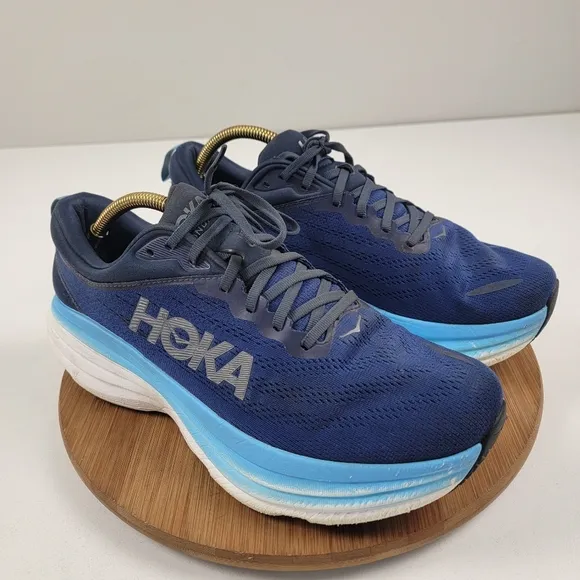 Hoka One One Bondi 8 Running Sneakers Mens Athletic Shoes Size 11 2E Walking