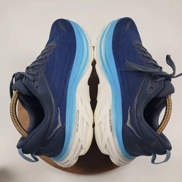 Hoka One One Bondi 8 Running Sneakers Mens Athletic Shoes Size 11 2E Walking