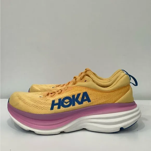 Hoka One One Bondi 8 Woman Running Shoes Sneaker Impala Cyclamen Size 12 B