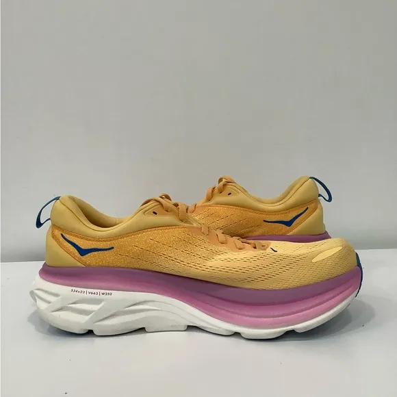 Hoka One One Bondi 8 Woman Running Shoes Sneaker Impala Cyclamen Size 12 B