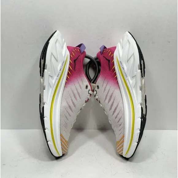 Hoka One One Bondi X Women's Size 6 Running Shoes Pink White 1113513 BDBPY