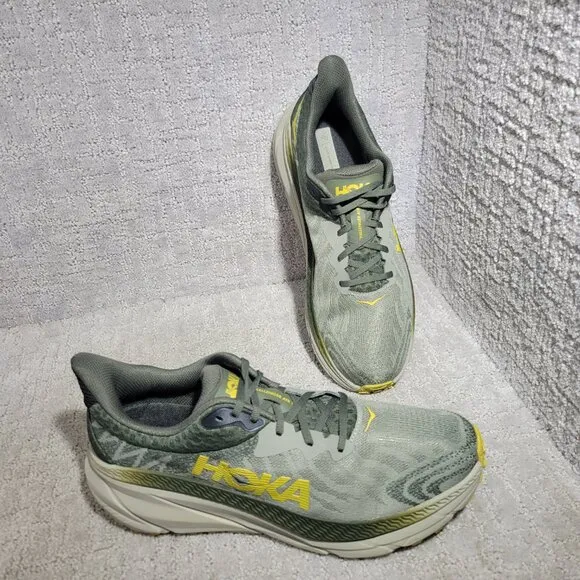 Hoka One One Challenger ATR 7 Mens Size 13D Olive Haze Low Top Running Shoes