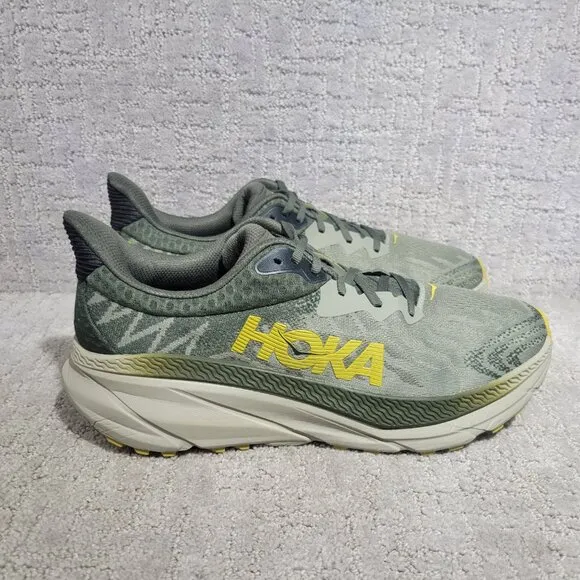 Hoka One One Challenger ATR 7 Mens Size 13D Olive Haze Low Top Running Shoes