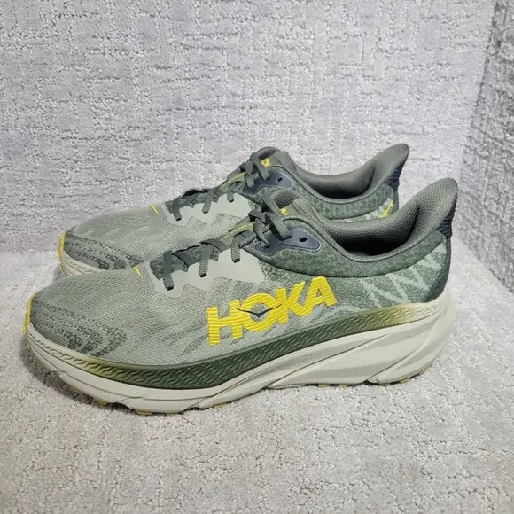 Hoka One One Challenger ATR 7 Mens Size 13D Olive Haze Low Top Running Shoes