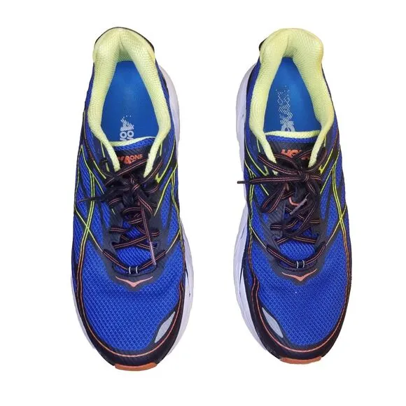 Hoka One One Clifton 3 Men's Size 12 Blue Running Shoes Sneakers 1012046BRON