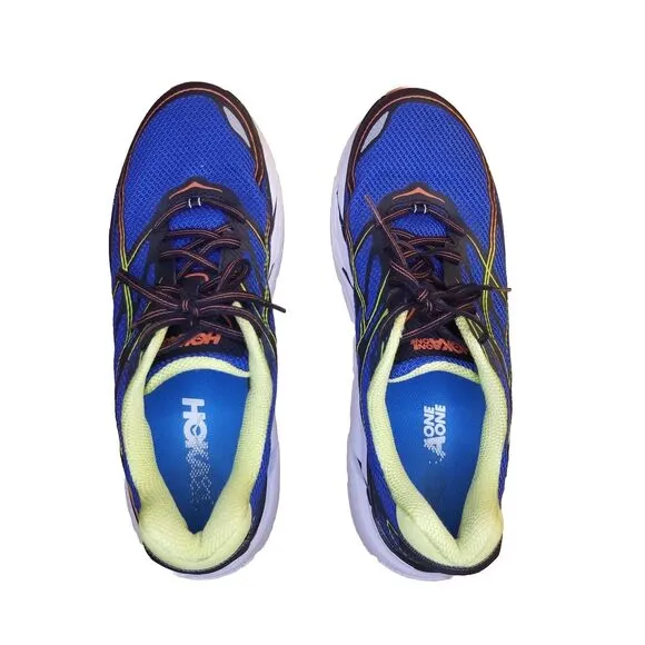 Hoka One One Clifton 3 Men's Size 12 Blue Running Shoes Sneakers 1012046BRON