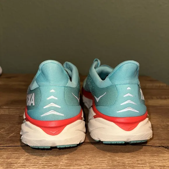 Hoka One One Clifton 8 1119394 Aqua  Running Shoes Womens size 9B