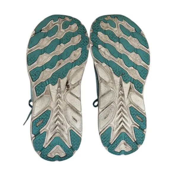 Hoka One One Clifton 8 Sneakers Women 9 Blue Running Runner Walking Activewear
