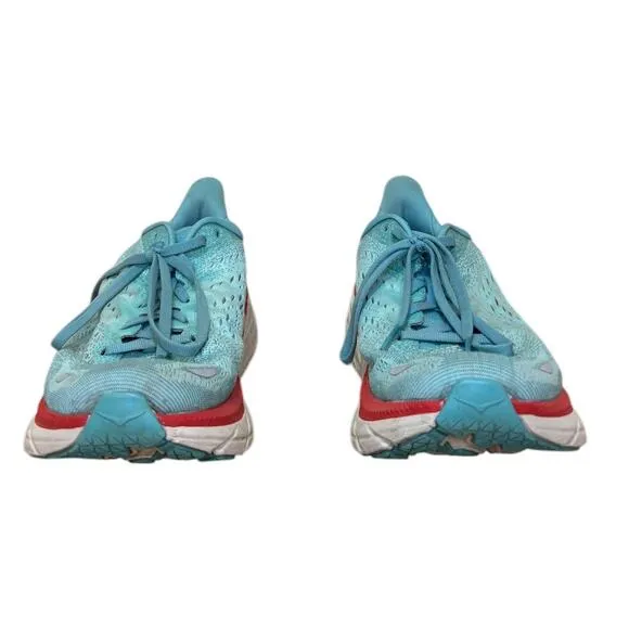 Hoka One One Clifton 8 Sneakers Women 9 Blue Running Runner Walking Activewear