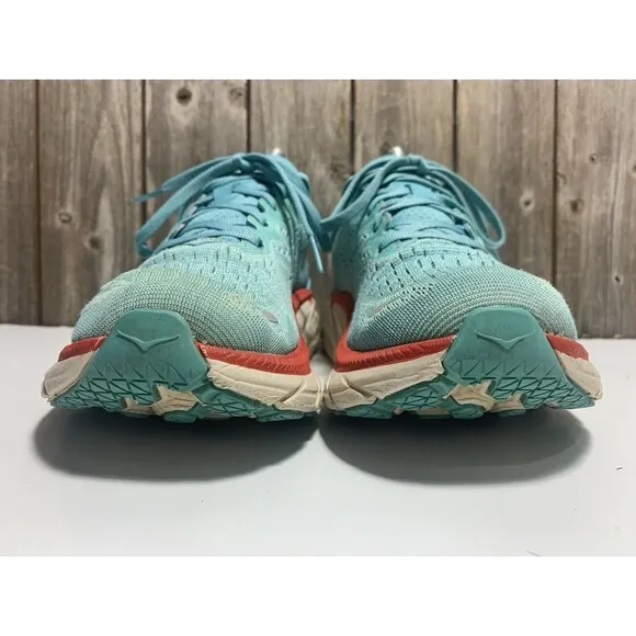 Hoka One One Clifton 8 Women's 7.5B Running Shoes Blue Sneakers 1119394