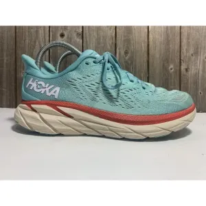 Hoka One One Clifton 8 Women's 7.5B Running Shoes Blue Sneakers 1119394