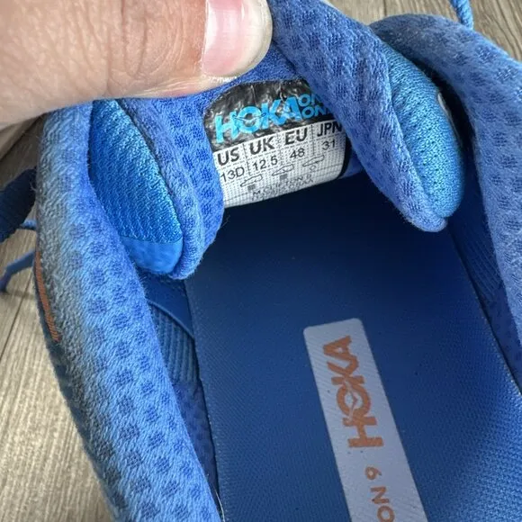 Hoka One One Clifton 9 1127895 CSAA Blue Running Shoes Sneakers Men's Size 13 D