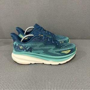 Hoka One One Clifton 9 Midnight White Oceanic Men’s Athletic Running Shoes Sz 10
