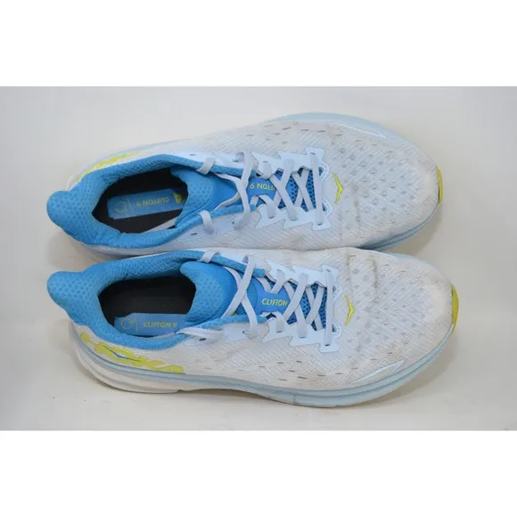 Hoka One One Clifton 9 Sneakers Mens 11 D Blue 1127895 IWEP Running Gym Shoes