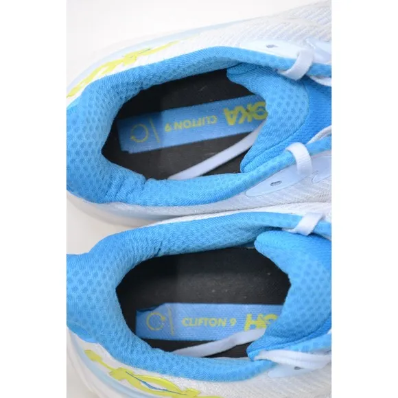 Hoka One One Clifton 9 Sneakers Mens 11 D Blue 1127895 IWEP Running Gym Shoes