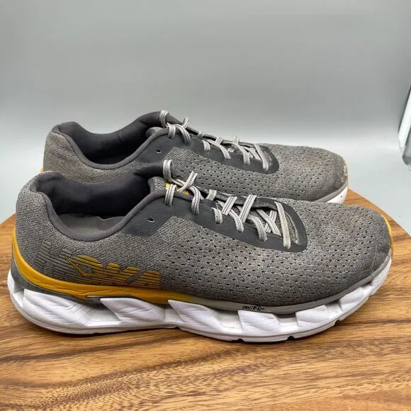 Hoka One One Elevon Shoes Mens Size 12 Gray Running Comfort Walking Sneakers