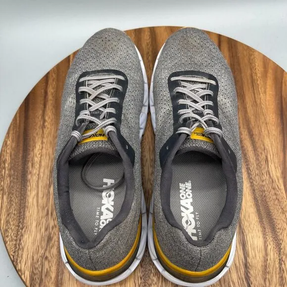 Hoka One One Elevon Shoes Mens Size 12 Gray Running Comfort Walking Sneakers