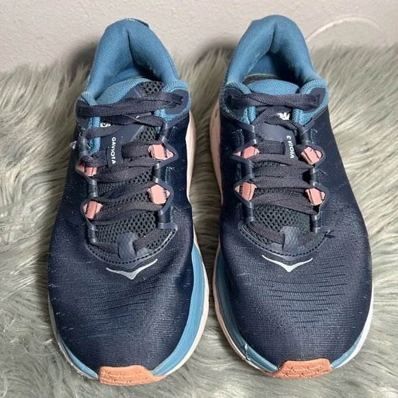 HOKA One One Gaviota 3 Sneakers Women's Navy Running Shoes Size 9D
