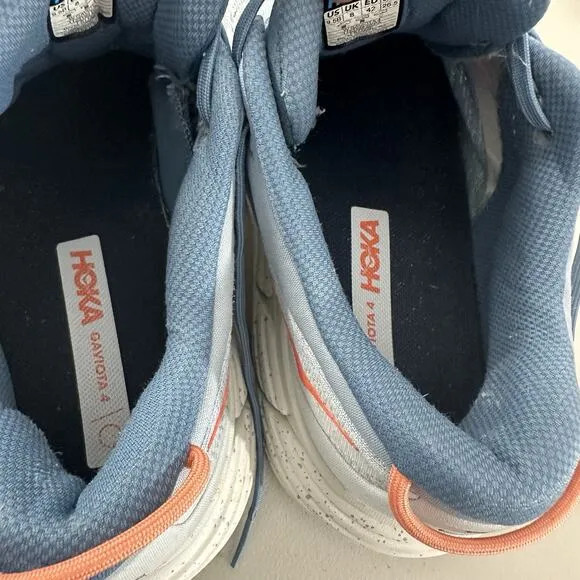 Hoka One One Gaviota 4 Athletic Running Shoes Womens Size 9.5 B Blue Fog Fair
