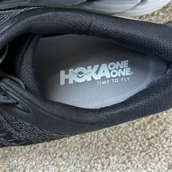 Hoka One One Gaviota 4 Black White Running Shoes Mens 12.5