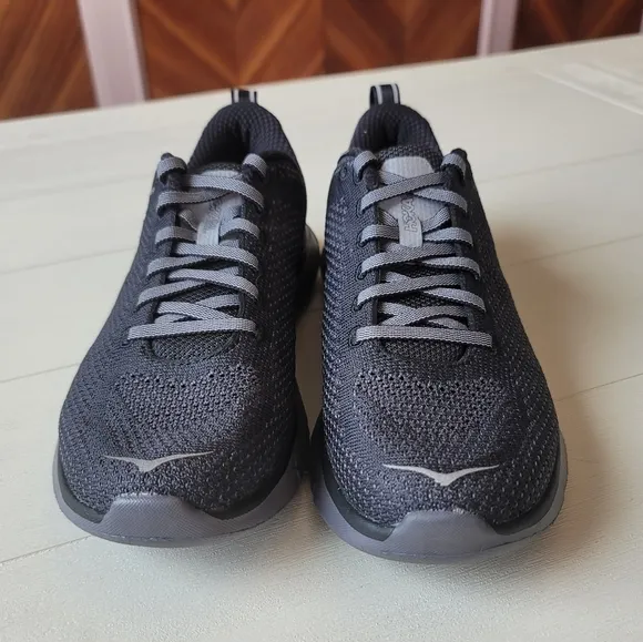 Hoka One One Hupana 2 Running Shoes in Black / Blackened Pearl - Like New
