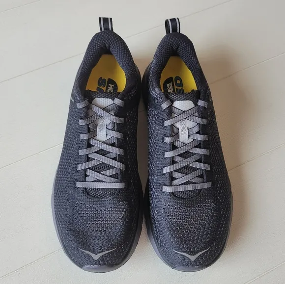 Hoka One One Hupana 2 Running Shoes in Black / Blackened Pearl - Like New