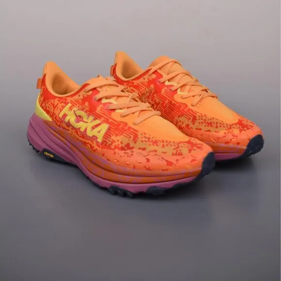 Hoka One One M Speedgoat 6 Orange Running Shoes