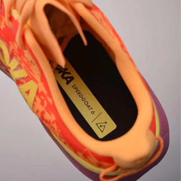 Hoka One One M Speedgoat 6 Orange Running Shoes