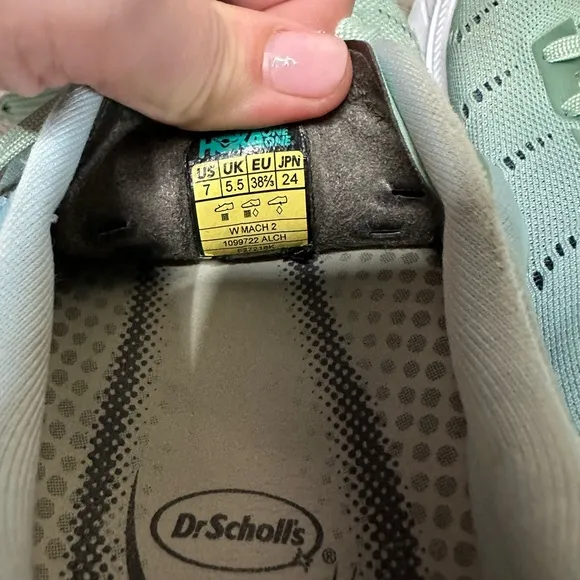 Hoka One One Mach 2 Running Shoes Aquamarine Lichen 7