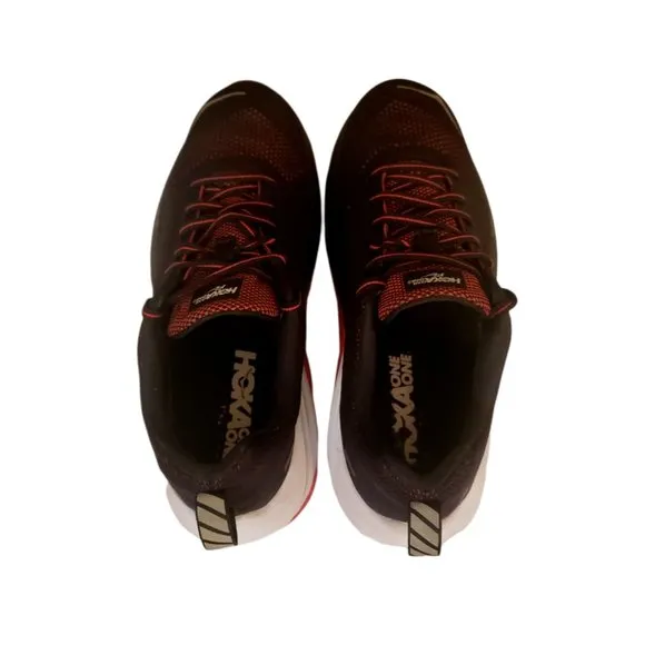 HOKA ONE ONE Mach Black / White Running Shoes - Men's Size 8