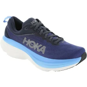 Hoka One One Mens Bondi 8 Blue Performance Gym Running Shoes Sneakers NWOB