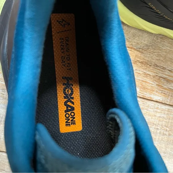 Hoka One One Mens Mach 4 1113528 BCBLC Blue Running Shoes Sneakers Size 9.5