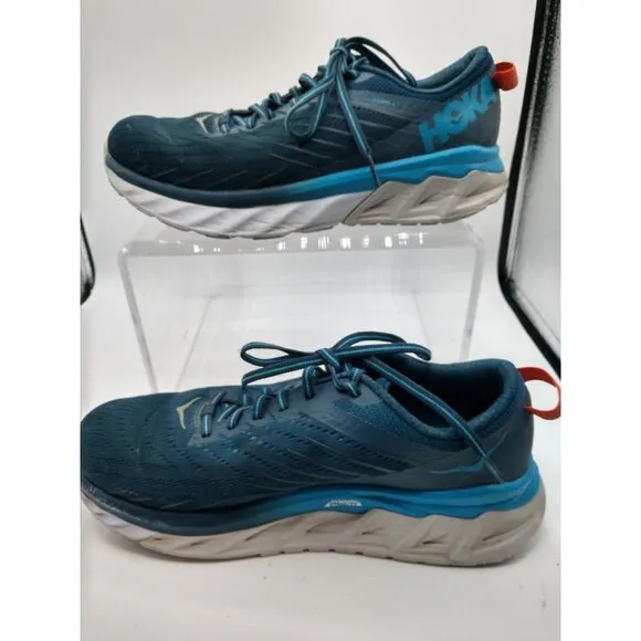 Hoka One One Mens Running Shoes Size 8 Blue Cushioned Athletic Footwear