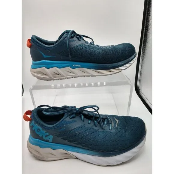 Hoka One One Mens Running Shoes Size 8 Blue Cushioned Athletic Footwear