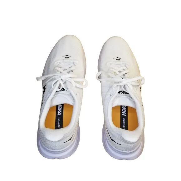 Hoka One One Solimar Men's Size 12.5D White Running Shoes Sneakers 1123074 BDBW