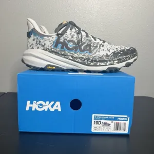 Hoka One One Speedgoat 6 GTX Men's Size 10 Blue Gray Running Shoes TRIED ON