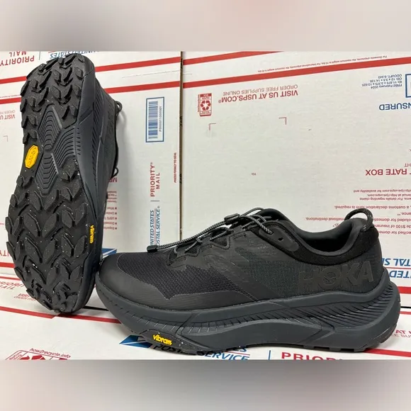 Hoka One One 🔥 Transport 1123153 BBLC Black Running Shoes Sneakers 9.5 10 11