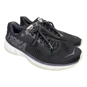 Hoka One One Womens Cavu Running Shoes Black Low Top Textile Lace Up Mesh 8 US