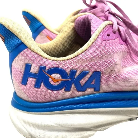 Hoka One One Women's Clifton 9 1132211 CSLC Pink Running Shoes Sneakers Size 7.5