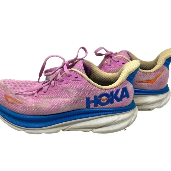 Hoka One One Women's Clifton 9 1132211 CSLC Pink Running Shoes Sneakers Size 7.5