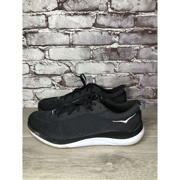 Hoka One Hupana Flow 1102890 BDSD Black Running Shoes Sneakers Men Sz 13M US/48