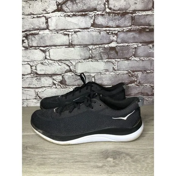 Hoka One Hupana Flow 1102890 BDSD Black Running Shoes Sneakers Men Sz 13M US/48