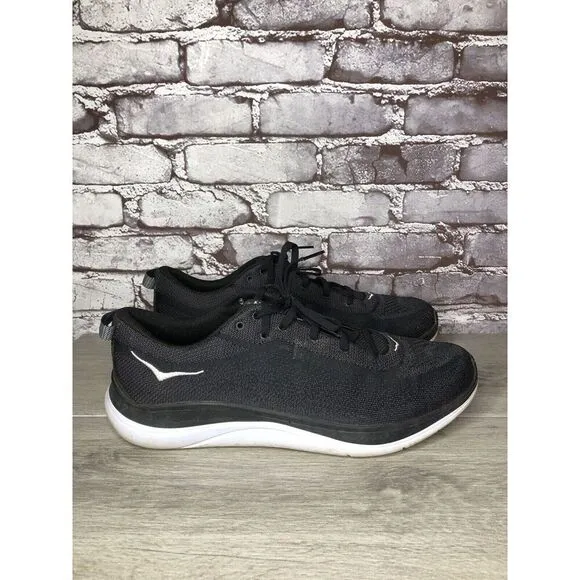 Hoka One Hupana Flow 1102890 BDSD Black Running Shoes Sneakers Men Sz 13M US/48