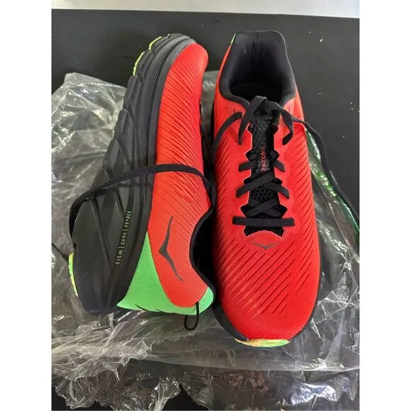 Hoka Rincon 3 Red Alert Flame Running Shoes Sneakers 11